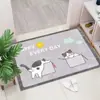 Alfombrillas de Baño Absorbentes de Agua, Alfombrillas de Piso de Imitación Cachemir, Alfombrillas de Baño con Forma Especial de Dibujos Animados, Felpudos Resistentes a Manchas y Lavables al por Mayor