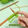 Atacado suéter tricotado à mão ferramenta de agulha de bambu de ponta única tricô agulha de bambu de ponta única de bambu carbonizado 35cm agulha de bambu para lã