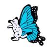 Broche original de dibujos animados con alas de mariposa y gato, con personalidad creativa, bonito adorno para ropa, accesorios para mochilas escolares, insignia.
