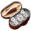Traje de juego de té kung fu de viaje de jade de grasa de oveja, tetera portátil de una olla y cuatro tazas, tetera para coche y exteriores, traje de regalo hecho a mano
