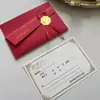 Convites de Casamento, Cartões de Convite de Casamento, Envelopes com Estampagem Dourada, Convites de Casamento Românticos de Alto Padrão Estilo Europeu, Cartões de Agradecimento para Banquete de Casamento