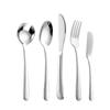 Juego de vajilla de acero inoxidable 304 de estilo transfronterizo, elegante, para hotel, con cuchillo, tenedor y cuchara para carne, cuchara gruesa para uso doméstico.