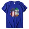 Playera casual de verano estampada europea y americana de manga corta para mujer, holgada de poliéster algodón, camiseta de mujer cuello redondo