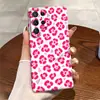 Capa para celular S26 Ultra rosa com estampa de leopardo, best-seller transfronteiriça, moderna e estilosa, Capa de película de camada única para Galaxy S25