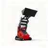 Cargador compacto de orugas de alta capacidad, capacidad de carga de 430 kg, tres bombas, tres válvulas, cargador compacto de orugas para uso doméstico