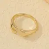 Anillo Abierto de Moda DIY para Mujer con Diamantes Micro-engastados de Fábrica Personalizado Joyería Producto Nuevo Transfronterizo Europeo y Americano