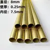 Diámetro 1 2 3 4 40 50 mm tubo redondo pequeño de latón capilar hueco de pared delgada h62/h65 tubo de latón protección ambiental