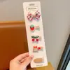 Pinza de pelo completa de tela para bebé, no daña el pelo de la niña, linda, súper linda, pinza pequeña para bebé, accesorios para el pelo de color café con leche para niños