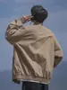 Chaqueta de Trabajo Americana para Hombre Primavera y Otoño Nueva Chaqueta para Hombre Primavera Casual Tops para Niños Chaqueta Estilo Hombre