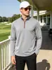 Sudadera con capucha funcional casual deportiva elástica para hombre con cuello alto, comercio exterior, eBay, talla grande americana, para exteriores, fitness