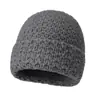 Gorro de Punto Grueso de Invierno Nuevo, Suelto, Cálido, Versátil, Protege Orejas, Hace que la Cara Parezca Más Pequeña