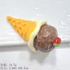 Nuevos Accesorios de Resina de Cono de Helado Pintado para DIY Funda de Teléfono Móvil Llavero Pasador Imán para Refrigerador Material Decorativo