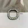 Accesorios de aleación hueca de perla de diamante estilo coreano, accesorios redondos de cuatro hojas con personalidad, cinturón para el cabello, hebilla de corbata de moño, accesorios decorativos