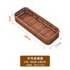 Caja de almacenamiento de escritorio con aspecto de ratán, organizador escurridor de cubiertos para cajón de cocina, cesta de almacenamiento divisoria para cuchillo, tenedor, cuchara de hotel