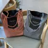 Bolso de Hombro Denim Retro Americano de Doble Uso, Doble Cara, Gran Capacidad, Versátil, Bolso de Mano para Viajes, Nuevo Estilo de Ins