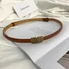Novedad Verano y Otoño Cinturón Decorativo para Traje de Suéter de Mujer Cintura Delgada Sin Agujeros Celebridad de Internet Versátil Estilo Vintage Ins Cinturón