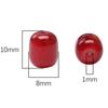 Cuentas de azufaifo de agujero recto de imitación de jade de vidrio, cuentas sueltas hechas a mano, pulsera casera, collar, material de cuentas, accesorios de joyería