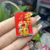 Venta al por mayor de fábrica Colgante Pintado de Cinabrio Bendición de los Cinco Ancianos Colgante de Arena Roja Collar para Hombres y Mujeres en su Año Zodiacal