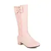 Amazon Encaje de Perla Comercio Exterior Deseo Zapatos Profesionales de Tacón Alto talla extra Tacón Cuadrado Botas de Caballero Tacón Dulce