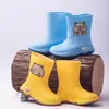 Botas de Lluvia Estilo Deportivo de Media Pantorrilla para Niños Mayores y Estudiantes de Primaria, Disponibles en Stock, para Niños y Niñas, Antideslizantes, Ligeras, Dropshipping