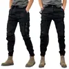 Pantalones Cropped Casuales Ajustados de Moda Estilo Coreano para Hombre para Otoño, Primavera y Verano, Adecuados para Exportación y Comercio Transfronterizo, Pantalones Cargo Deportivos Harem