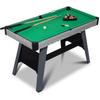 Mesa de Bilhar de 48 polegadas com Pernas de Madeira Pode Ser Usada como uma Mesa de Jogo Interna de 54 polegadas em Verde e Vermelho