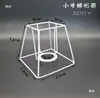 Lámpara de mesa Accesorios DIY Película Lámpara de ambiente Soporte Gancho Flor Marco de hierro Cuerda de cáñamo trenzada Pantalla de lámpara hecha a mano en relieve