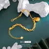 Pulsera de Campana con Cara de Animal Pulsera Dorada Pez de Madera Mágico Pulsera Guardián de la Paz Accesorios de Oro Arena Vietnamita Femeninos Joyería de Mano