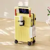 Maleta de Cabina Pequeña de 20 pulgadas Multifuncional Maleta de Trolley Ancha Resistente al Desgaste Ruedas Universales Silenciosas de 24 pulgadas Equipaje de Gran Capacidad
