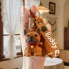 Nova chaveiro de cachorro de desenho animado fofo boneca máquina de chicletes pelúcia brinquedo pequeno presente cachorro corgi boneca pequeno pingente atacado