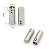 7x20/7x15mm con agujero de 5mm aleación de zinc doble agujero costura forma de campana metálica botones ajustables venta al por mayor