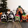 Calabaza de Halloween Dulce o Truco Cara de Fantasma Fantasma Regalo Bolsa de Dulces Fiesta Festival Dibujo Animado Atmósfera Creativa Bolsa de Tote