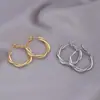 Pendientes Grandes Trenzados Retorcidos Exagerados para Mujer con Pasador de Plata 925 Pendientes de Nicho Lujo Accesible Pendientes de Gama Alta