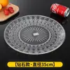 Plato de Fruta Acrílico Comercial KTV Hotel Recepción Oficina Dulces Semillas de Melón Botanas Plástico Transparente Pequeño Plato de Fruta