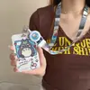 Portatarjetas de identificación de estudiante del dibujo animado Totoro de Hayao Miyazaki con cordón largo, portatarjetas anti-pérdida para tarjeta Yangchengtong, tarjeta de control de acceso y tarjeta Octopus