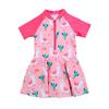 Roupa de Banho Infantil para Meninas com Proteção Solar Secagem Rápida 3-7 Anos Roupa de Banho Dividida para Bebê Roupa de Banho Infantil Respirável com Desenho