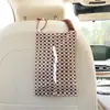 Caja de Pañuelos Simple para Coche Color Azul Lluvia Caja de Pañuelos Creativa de Tela para Colgar en el Coche Doble Uso para el Hogar y el Coche Bolsa para Colgar Pañuelos Venta al por Mayor