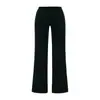 Pantalones Casuales Sexy de Tiro Bajo con Cordón Pantalones Largos para Mujer Otoño e Invierno Versátiles Ajustados Rectos de Pierna Ancha Pantalones Deportivos