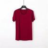 T-shirt branca pura de manga curta masculina camisa de manga meia manga para o trabalho de verão fitness slim fit social camiseta apertada