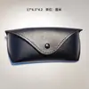 Estuche para Gafas Estuche para Gafas de Cuero Negro Botón de Presión de PVC Estuche Suave Estuche para Gafas de Sol Estuche para Gafas de Sol Se Puede Imprimir LOGOTIPO Lote