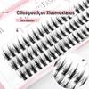 Qiao Mu Fang Fada Mágica Cílios Falsos Feminino Grosso Enrolado Afiação Simulação Diabo Barbie Desenhos Animados Olhos Pequeno Diabo Cílios