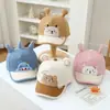 Gorro de Bebé Versión Coreana Lindo Oso de Dibujos Animados Gorra de Béisbol Primavera Verano Nuevo Sombrero para el Sol Protección Solar Infantil Gorra de Pico