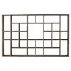 Estante de pared de madera maciza estilo chino Rongshantang, grande y pequeño, antiguo, para tazas de té, pabellón Duobao, armario de almacenamiento para juegos de té, estante de exhibición