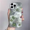 Capa de Celular Floral de Tela Cheia para iPhone 17 Adequada para Apple 18 Pro Max, Estilo Europeu e Americano, Fashion para 15 Pro, Design de Buraco Grande para 16