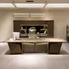 Nuevo Escritorio de Oficina Estilo Chino Madera Maciza Escritorio de Jefe Moderno Minimalista Nogal Negro Norteamericano Escritorio de Presidente Escritorio Grande de Presidente