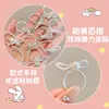 Goma para el pelo de plata con lazo y cuentas para niños, Anillo para el pulgar, Estilo dulce y genial para niñas pequeñas, Cuerda trenzada para el pelo, Goma para el pelo de bebé