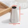 Boquilla Grande de Acero Inoxidable 304 de Grado Alimenticio con 6/8/10 Dientes para Crema, Galletas que se Derriten en la Boca y Esenciales para Hornear DIY