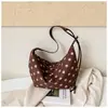 Bolso de Mujer de Lunares 2026 Nuevo de Moda Otoño Suede Maillard Bolso de Hombro Gran Capacidad Bolso Cruzado tipo Dumpling
