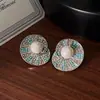Joias Vintage de Segunda Mão Brincos de Estilo Novo de Alta Qualidade Brincos Geométricos Exagerados Retrô para Mulheres Acessórios Atacado Yiwu