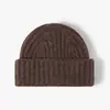 Gorro de Lana Tejido de Color Sólido Unisex Casual Versátil para Otoño e Invierno, Gorro de Punto Pullover Diario para Exteriores y Viajes